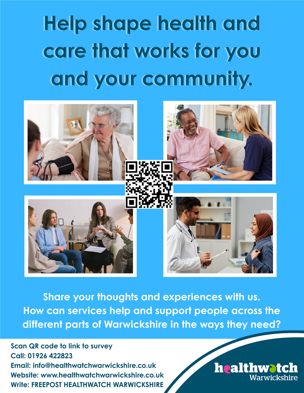 Help shape health and care that works for you and your community.